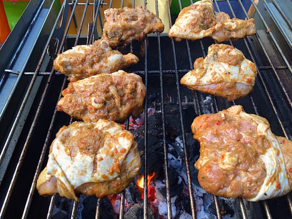 Jerk Chicken on BBQ