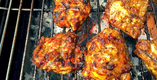 James McConnell Cooks Jerk Chicken Cooked on BBQ